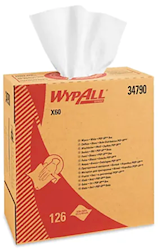 WIPES, WYPALL X60, WHITE, HYDROKNIT, 126 WIPES/BX, 1/EA MAIN