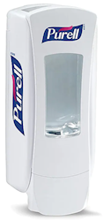 DISPENSER, GOJO, PURELL, FOAM ADX-12, MANUAL, WHITE LARGE