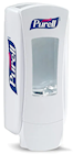 DISPENSER, GOJO, PURELL, FOAM ADX-12, MANUAL, WHITE THUMBNAIL