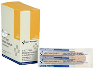 First Aid Kit, PhysiciansCare, Fabric Bandages Refill, 1 x 3, 50/Bx  THUMBNAIL