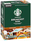 COFFEE, STARBUCKS BREAKFAST BLEND, KEURIG K-CUP PODS, MEDIUM ROAST, 24/CT THUMBNAIL