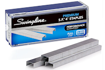 STAPLES, SWINGLINE, PREMIUM, 1/4" LENGTH, 210/STRIP, 5000/BX THUMBNAIL