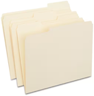 File Folders, 3-Tab, Letter, Assorted Position, Manila, 250/Box THUMBNAIL