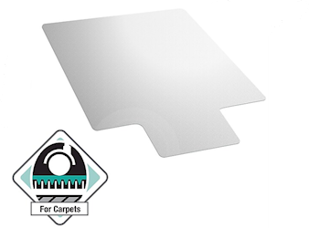 Floortex Cleartex Ultimat Polycarbonate Chair Mat for High Pile Carpets