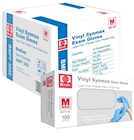 DISPOSABLE GLOVES, INTCO, HYBRID, BLUE, MEDIUM, 100/BOX, 10 BOXES/CT THUMBNAIL