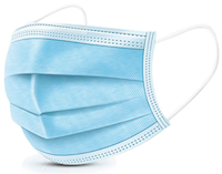 FACE MASKS FOR KIDS, DISPOSABLE, 3-PLY, BLUE, 3000/CT MAIN