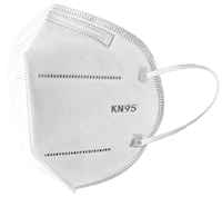 FACE MASKS FOR KIDS, DISPOSABLE, KN95, SMALL, FIVE LAYERS, WHITE, 1000/CT MAIN