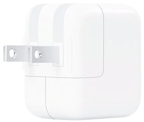 CHARGER/ADAPTER, USB, APPLE IPHONE/IPAD/IPOD TOUCH, 12W, CORD NOT INCLUDED, WHITE LARGE