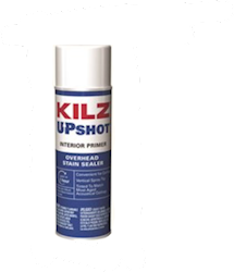 PRIMER, SPRAY, SEALER & STAIN BLOCKER, WHITE, INTERIOR, OIL-BASED, KILZ UPSHOT, 10 OZ. LARGE