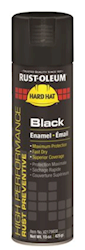 SPRAY PAINT, BLACK, GLOSS, RUST PREVENTATIVE, ALL SURFACES, 15 OZ LARGE