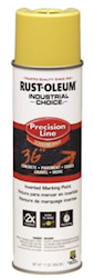 SPRAY PAINT, YELLOW, HIGH VISIBILITY, FLAT/MATTE, INVERTED MARKING, 17 OZ LARGE