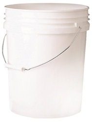 BUCKET, WHITE, LEAKTITE, 5 GALLONS, 10/CT LARGE