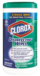 DISINFECTING WIPES, BLEACH-FREE, CLOROX, FRESH-SCENT, INDUSTRIAL STRENGTH, 1/EA LARGE