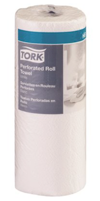 PAPER TOWELS, HOUSEHOLD ROLL, 2-PLY, PERFORATED, TORK, 84-SHEETS/ROLL, 30 ROLLS/CT MAIN