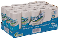 PAPER TOWELS, HOUSEHOLD ROLLS, 2-PLY, PERFORATED, SPARKLE, 15 ROLLS/CT MAIN