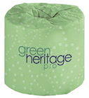 TOILET TISSUE, STANDARD ROLLS, 2-PLY, GREEN HERITAGE, 400 SHEETS/ROLL, 96 ROLLS/CT THUMBNAIL