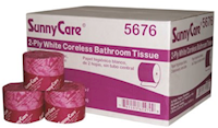 TOILET TISSUE, STANDARD ROLLS, 2-PLY, AGIO INC, 500 SHEETS/ROLL, 36 ROLLS/CT MAIN