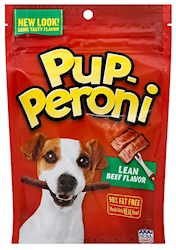 DOG TREATS, PUP-PERONI, LEAN BEEF FLAVOR, 5.6 OZ POUCH, 8/CT LARGE