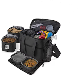 TOTE BAG, ORGANIZER, MOBILE DOG GEAR, WEEK AWAY, BLACK LARGE