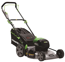 LAWN MOWER, PUSH, WALK BEHIND, CORDLESS, 21 IN, 58-VOLT, LITHIUM-ION, 4 AH BATTERY INCLUDED LARGE