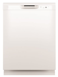 DISHWASHER, FRONT CONTROL, TALL TUB, WITH SANITIZE, DRY BOOST, 55 DBA, GE 24 IN, WHITE LARGE