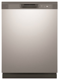 DISHWASHER, FRONT CONTROL, TALL TUB, WITH SANITIZE, DRY BOOST, 55 DBA, GE 24 IN, STAINLESS STEEL MAIN