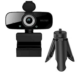 WEBCAM, HD, 1080P, DELTON, C24, 2 MEGAPIXELS, BLACK (DCAM24BK) LARGE