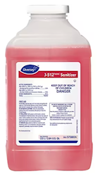 SANITIZER, DIVERSEY J-512TM/MC, QUATERNARY SCENT, J-FILL, PINK, 2.5L, 2/CT LARGE