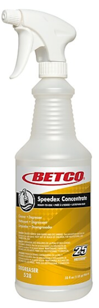 EMPTY SPRAY BOTTLES, BETCO, SPEEDEX, WITH TRIGGER, WHITE/YELLOW, 32 OZ., 12/CT MAIN