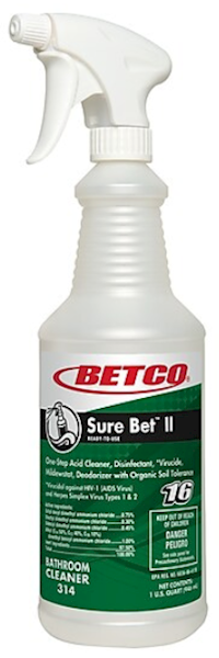 EMPTY SPRAY BOTTLES, BETCO SURE BET II, WITH TRIGGER, 32 OZ., 12/CT MAIN