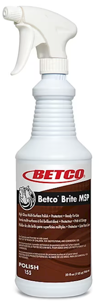 POLISH, MULTI-SURFACE, BETCO BRITE MSP, LEMON SCENT, 32 OZ., 12/CT MAIN