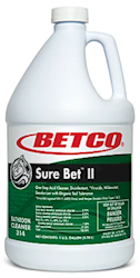 MULTIPURPOSE CLEANER, BETCO SURE BET II, GREEN, 1 GALLON, 4/CT LARGE