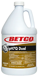 MULTIPURPOSE CLEANER, BETCO PH7Q DUAL, DISINFECTANT, LEMON SCENT, 1 GALLON, 4/CT LARGE