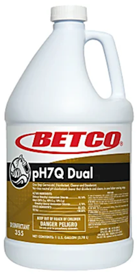 MULTIPURPOSE CLEANER, BETCO PH7Q DUAL, DISINFECTANT, LEMON SCENT, 1 GALLON, 4/CT MAIN
