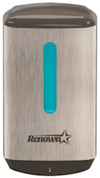 DISPENSER, RENOWN, HAND SOAP, CHROME/BLACK, AUTOMATIC, 1200 ML LARGE