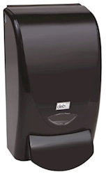 DISPENSER, HAND SOAP, DEB/PROLINE, CURVE, FOR GREEN-TIP REFILLS, BLACK, MANUAL LARGE