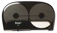 DISPENSER, TOILET TISSUE, RENOWN, 2-ROLL, HIGH-CAPACITY, BLACK THUMBNAIL