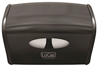 DISPENSER, TOILET TISSUE, SOLARIS PAPER INC, SIDE BY SIDE, BLACK THUMBNAIL