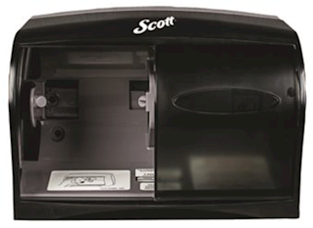 DISPENSER, TOILET TISSUE, SCOTT, CORELESS, 2-ROLL, SMOKE GREY LARGE
