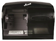 DISPENSER, TOILET TISSUE, SCOTT, CORELESS, 2-ROLL, SMOKE GREY THUMBNAIL