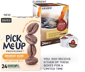 COFFEE, K-CUP PODS, LIGHT ROAST BREAKFAST BLEND, PICK ME UP PROVISIONS, 24/CT LARGE
