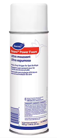 STRIPPER, DIVERSEY BRAVO POWER FOAM, 23 OZ CAN, 12/CT MAIN