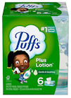 FACIAL TISSUE, PUFFS PLUS LOTION, 2-PLY, 124 TISSUES/BX, 6 BOXES/CT THUMBNAIL