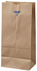 PAPER BAGS, BROWN, DURO, KRAFT, 12.44"H x 6.13"W x 4.17"D, 500/CT THUMBNAIL