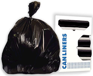 20-30 GALLON, 10 MIC, BLACK, 30" X 37", HIGH DENSITY, HERITAGE, 500/CT LARGE