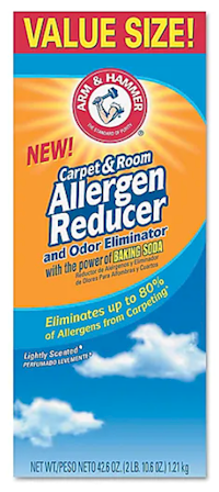 CARPET CLEANER, ALLERGEN REDUCER, ODOR ELIMINATOR, ARM & HAMMER, POWDER, 42.6 OZ MAIN