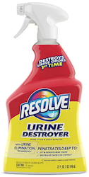 STAIN & ODOR REMOVER, RESOLVE, URINE DESTROYER, 32 OZ., 1/EA LARGE