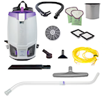 BACKPACK VACUUM, PROTEAM GOFIT 6, W/ CROSSOVER PERFORMANCE TELESCOPING WAND TOOL KIT THUMBNAIL