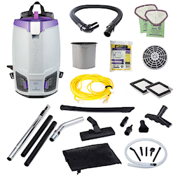 BACKPACK VACUUM, PROTEAM GOFIT 6, W/ PEST MANAGEMENT TOOL KIT LARGE