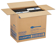 SPOONS, POLYPROPYLENE, TEA, DIXIE, SERIES-T, BLACK, 960/CT THUMBNAIL